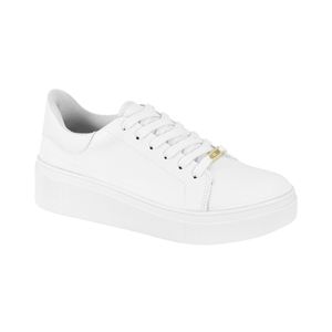 Champion Plataforma Detalle Dorado Blanco Mujer Vizzano