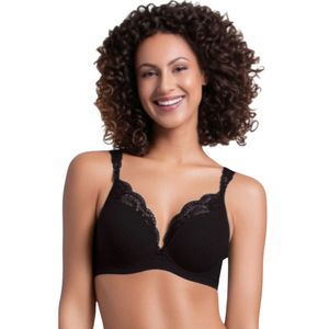 Corpiño Con Encaje Copas Preformadas Con Aro Mujer Econfort