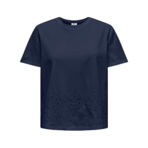 Remera Manga Corta Azul Marino Cif Cuello Redondo Mujer JDY