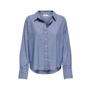 Camisa Manga Larga Mila Rayas Azules Mujer JDY