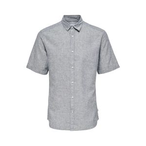 Camisa M/C Lino Azul Dress Blues Hombre O&S