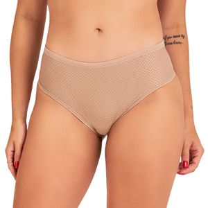 Bombacha Microfibra Cintura Contorneada Forro Algodón Chocolate Mujer Dilady