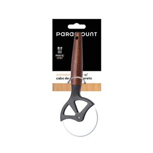 Cortador De Pizza Con Mango De Madera Negro Paramount