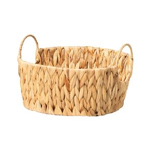 Cesto De Fibra Natural Seagrass Con Trenzas Natural Paramount