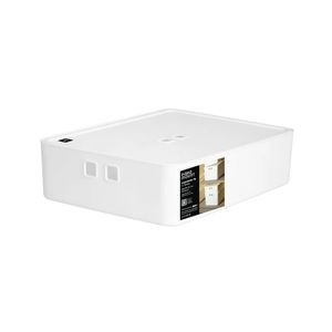 Organizador Con Tapa 49x35x12 Cm Blanco Paramount