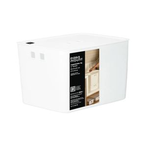 Organizador Con Tapa 42x31x24 Cm Blanco Paramount
