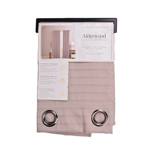 Cortina Hilton Jacquard Con Anillas Linen Beige