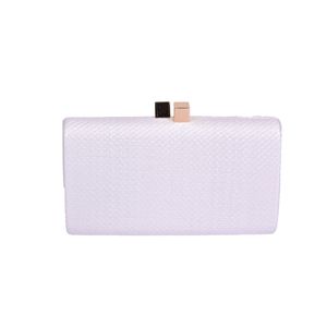 Sobre Rígido Con Textura Tejida Blanco Fashion Celina