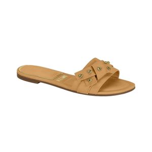Zapatilla Slide Tira Cruzada con Apliques Mujer Vizzano