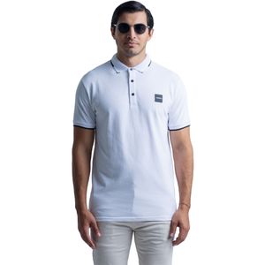 Remera Polo Manga Corta Blanco G/P Relieve Con Rayas Hombre Hummer