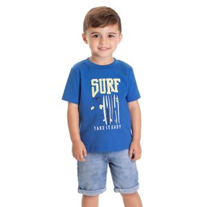 Remera Manga Corta Estampado Surf Niño Tmx