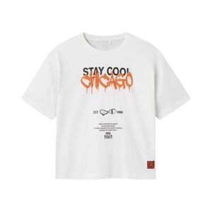 Remera Manga Corta Estampada Jersey Marfil Unisex Name It