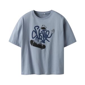 Remera Manga Corta Estampada Azul Niño Name It