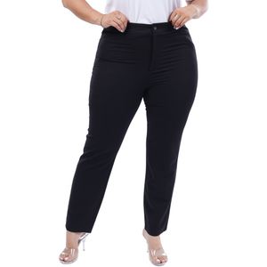 Pantalón De Vestir Skinny Oficina Negro Mujer Susan Miller
