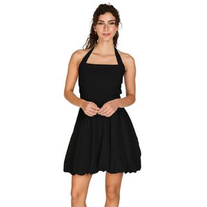 Vestido Globo Eloisa Negro Mujer Atrevida