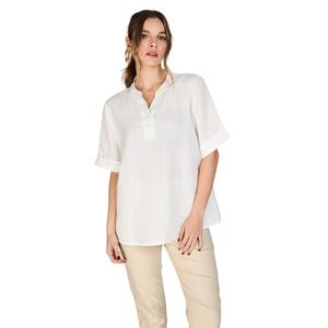 Blusa Manga Corta Marfil Marta Mujer Woman