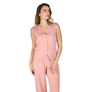 Chaleco Entallado Filipa Rosa Mujer Eclipse