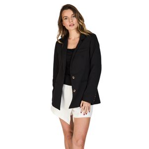 Blazer Corte Holgado Elena Negro Mujer Eclipse