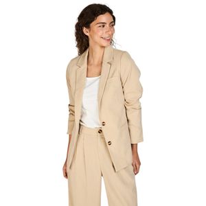 Blazer Corte Holgado Elena Beige Mujer Eclipse