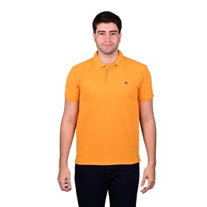 Remera Polo Manga Corta Mostaza Basic Hombre New Green