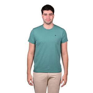 Remera Manga Corta Cuello Redondo Básica Verde Hombre New Green