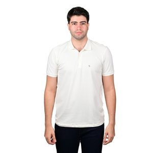 Remera Polo Manga Corta Marfil Elevate Liso Con Zipper Hombre New Green