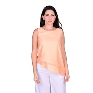 Camisilla Doble Capa Satinada Salmón Mujer Juliette