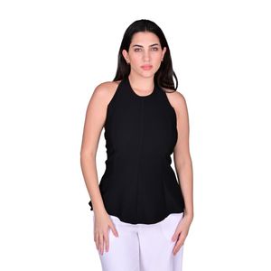 Blusa Estilo Corset Peplum Otoman Negro Mujer Juliette