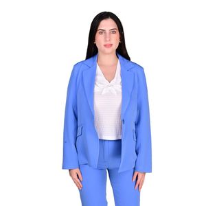 Blazer Manga Larga Forrado Azul Cielo Mujer L’exclusif