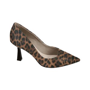 Stiletto Animal Print Tacon 7 Fino Trapecio Mujer Bebece