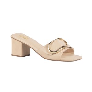 Sueco Mouse Marfil Con Tachas Y Hebilla Dorada Mujer Di Valentini