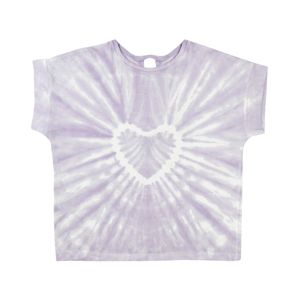 Remera Manga Corta Essence Tie Corazón Lila Degradé Niña Ficcus
