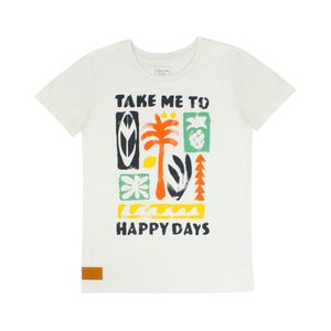 Remera Manga Corta Spirit Estampado Crudo Niño Ficcus