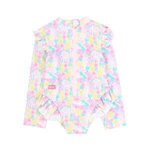 Malla Manga Larga Estampada Holiday Rosado Bebé Niña Ficcus