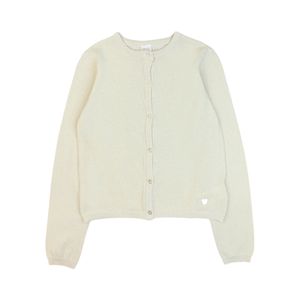 Cardigan De Manga Larga Must Have Beige Niña Ficcus