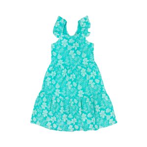 Vestido Flores Holiday Menta Niña Ficcus