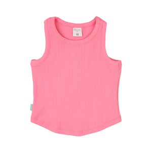 Camisilla Rib Holiday Rosado Niña Ficcus
