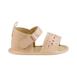 Sandalia Con Velcro New Born Coral Niña Ficcus