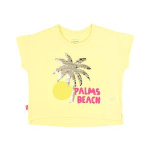 Remera Manga Corta Palm Beach Amarillo Niña Ficcus