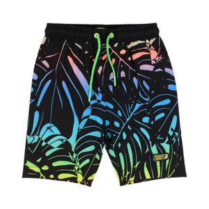 Short De Baño Beach Estampado Negro Niño Ficcus