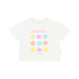 Remera Manga Corta Flores Marfil Niña Ficcus