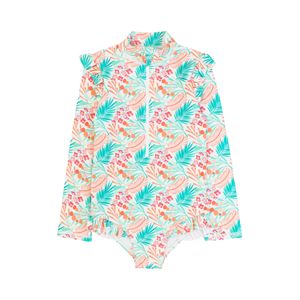 Malla Manga Larga Spirit Flores Marfil Niña Ficcus