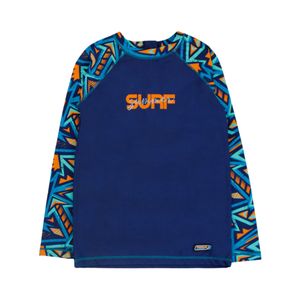 Remera Manga Larga Beach Squad Azul Niño Ficcus