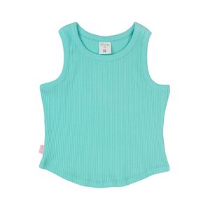 Camisilla Rib Holiday Turquesa Niña Ficcus