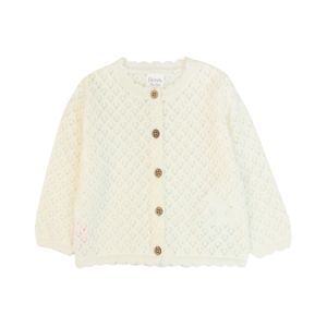 Cardigan Manga Larga Spirit Blanco Bebé Niña Ficcus