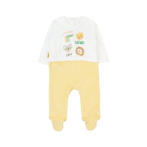 Osito Manga Larga Safari Plus Marfil Bebé Niño Ficcus