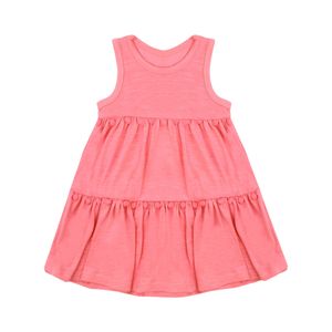 Vestido Day To Day Coral Bebé Niña Ficcus