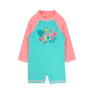 Enterito Manga Larga Estampado Spirit Menta Bebé Niña Ficcus