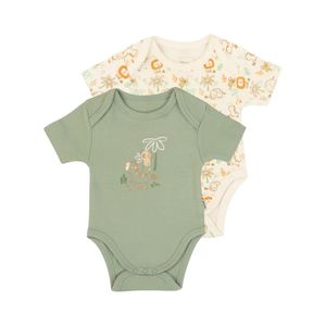 Body Manga Corta Safari Pack 2 Bebé Niño Ficcus