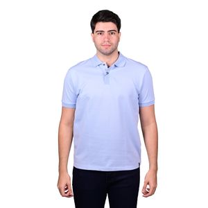 Remera Polo Manga Corta Celeste Liso Textura Hombre New Green